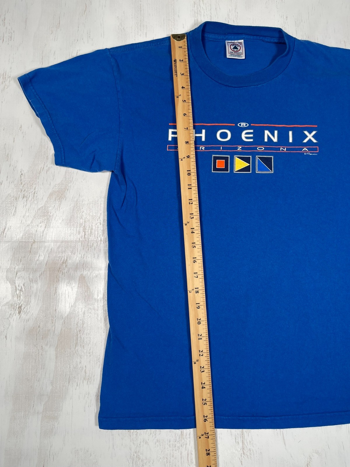 Vintage Delta Tag Men's Blue Phoenix Signed Perrin Size Medium gallery