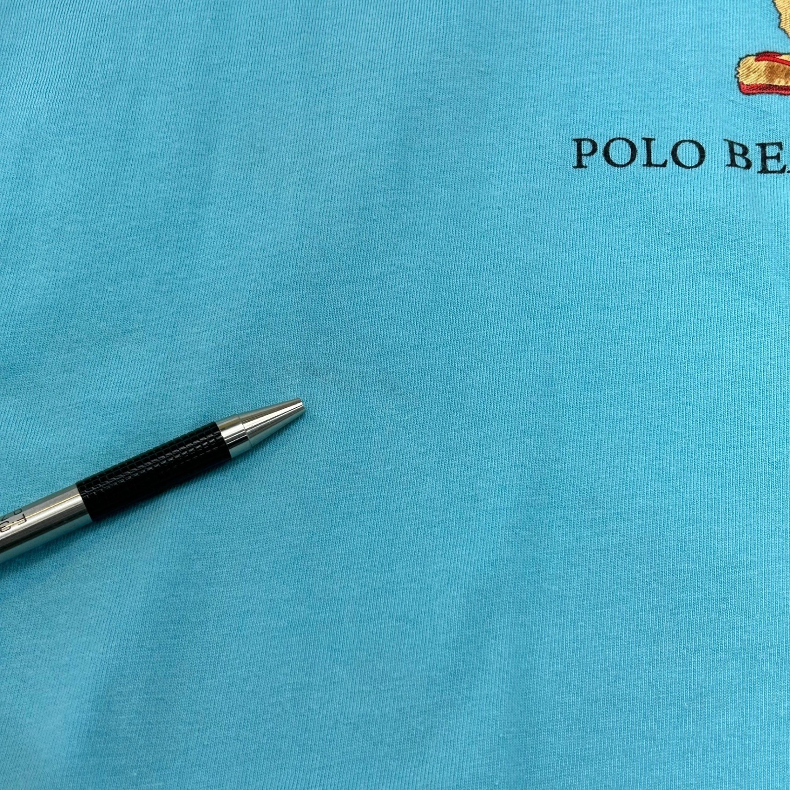 Polo Ralph Lauren Bear Graphic Tee Mens Small Short Sleeve Blue Classic Fit gallery