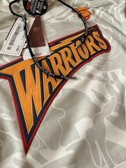 NEW Authentic Aape x NBA Mitchell & Ness WARRIORS Hoodie XL Bathing Ape BAPE