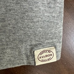 Filson Double Layer Henley Shirt Heather Gray Cotton Long Sleeve Mens Medium