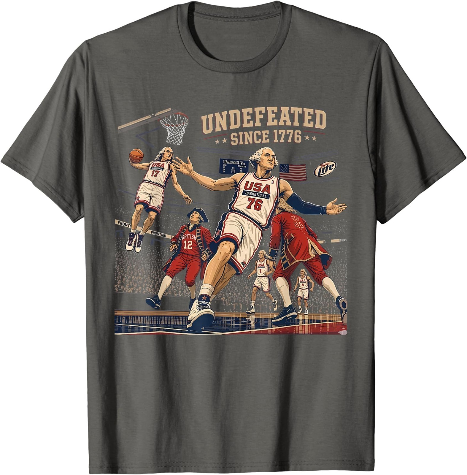Undefeated Since 1776 America 4th of July Independence Day T-Shirt gallery
