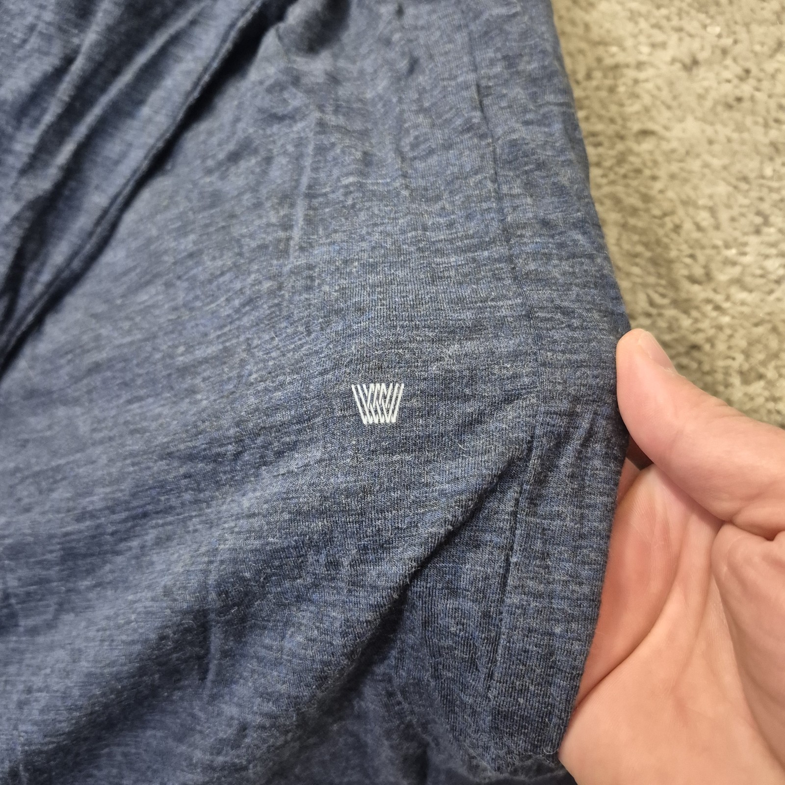 Mack Weldon Merino Wool Cashmere Top Mens 2XL Blue Fine Base Layer Outdoor Ski gallery