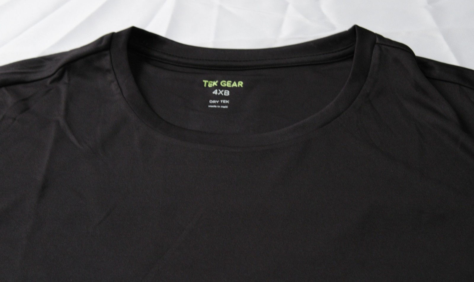 Tek Gear Mens Big & Tall Dry Tek Short Sleeve Tee MP7 Mineral Black Size 4XB NWT gallery