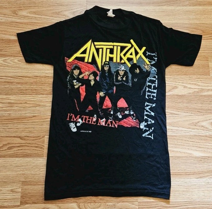 Vintage 80s Anthrax I’m The Man 1988 Public Enemy Concert T Shirt Size Small gallery