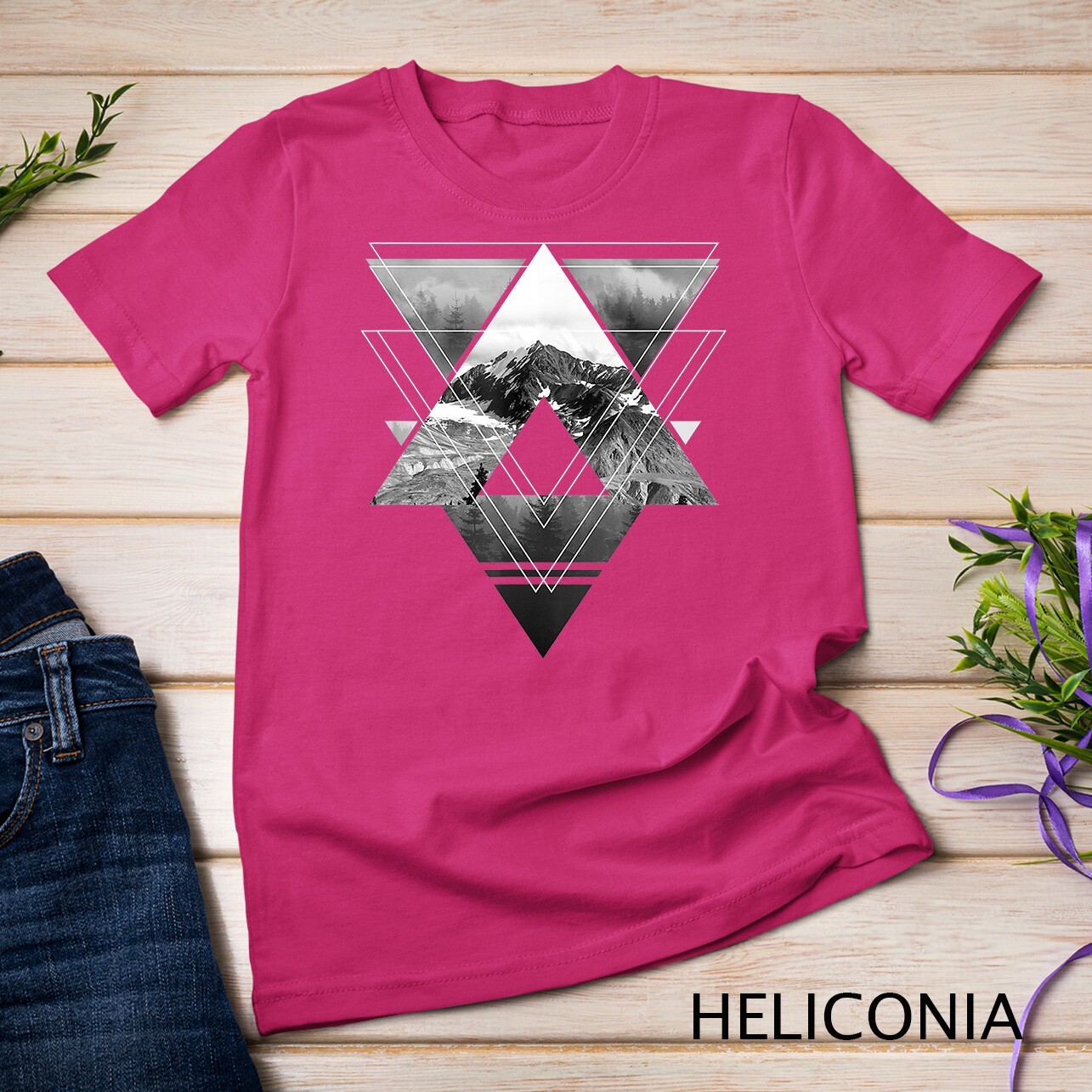 Trendy Outdoors Geometric Fill T-Shirt Unisex T-shirt gallery