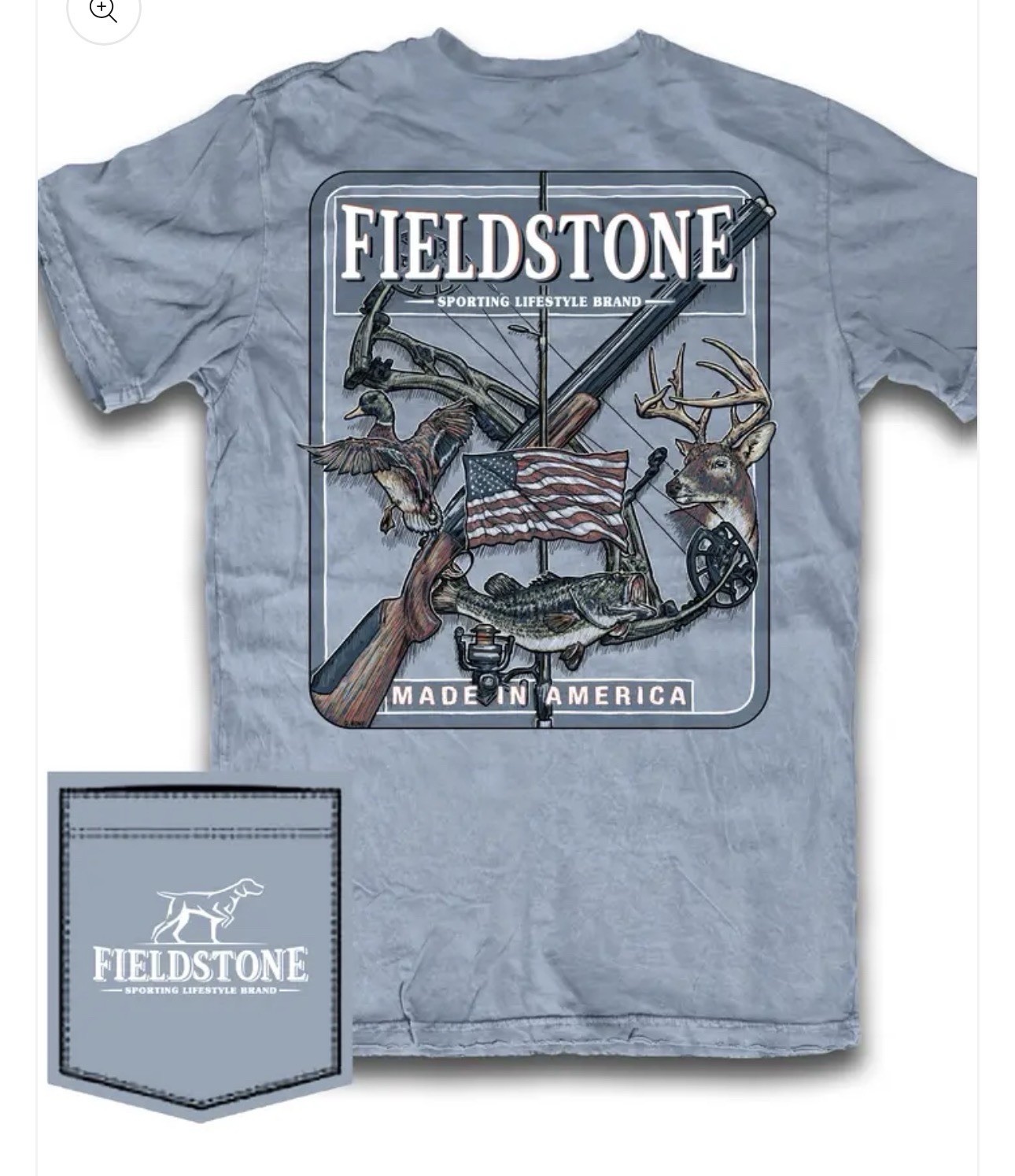 Fieldstone Outdoors Men’s Hunting Lifestyle Fishing Cotton Tee Sz XL Retail $34 gallery