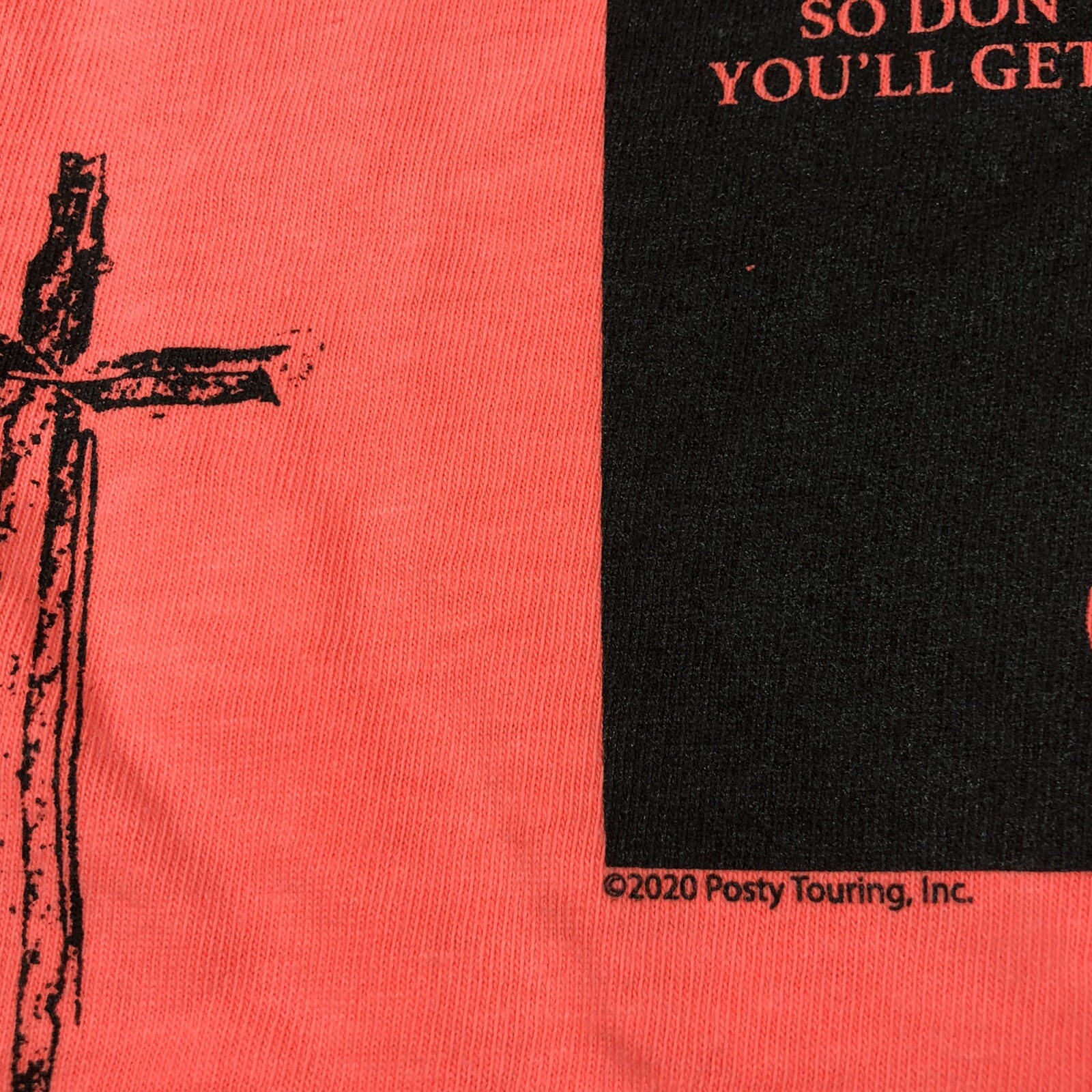 Post Malone Concert Shirt Mens LARGE LS Hollywoods Bleeding Tour Neon DEADSTOCK gallery