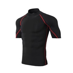 Men Compression Sport T-Shirt Quick Dry Fitness Running Gym Tight Short Sleeve