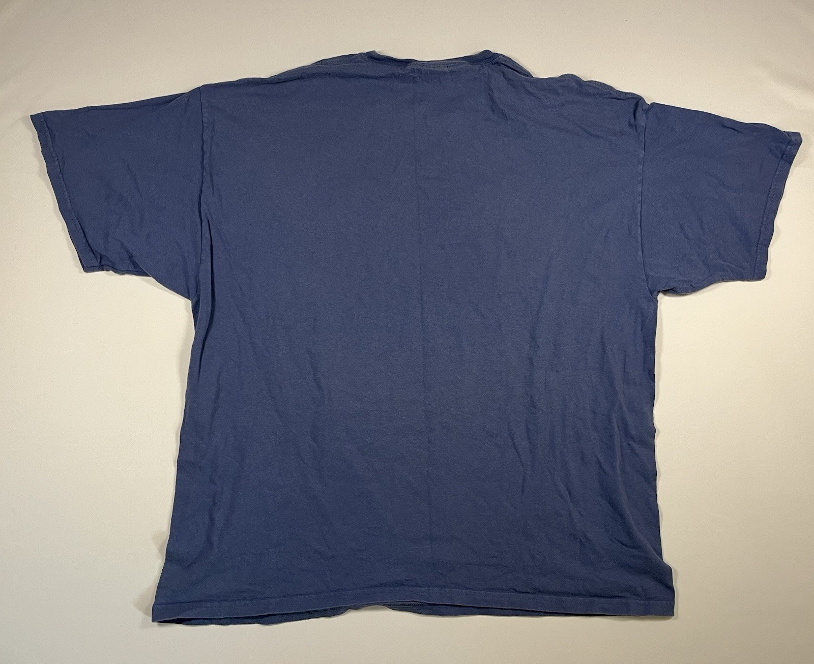 Vintage Bad Bass Fisherman T Shirt Mens 2XL Blue Fishing Graphic Tee Gildan gallery