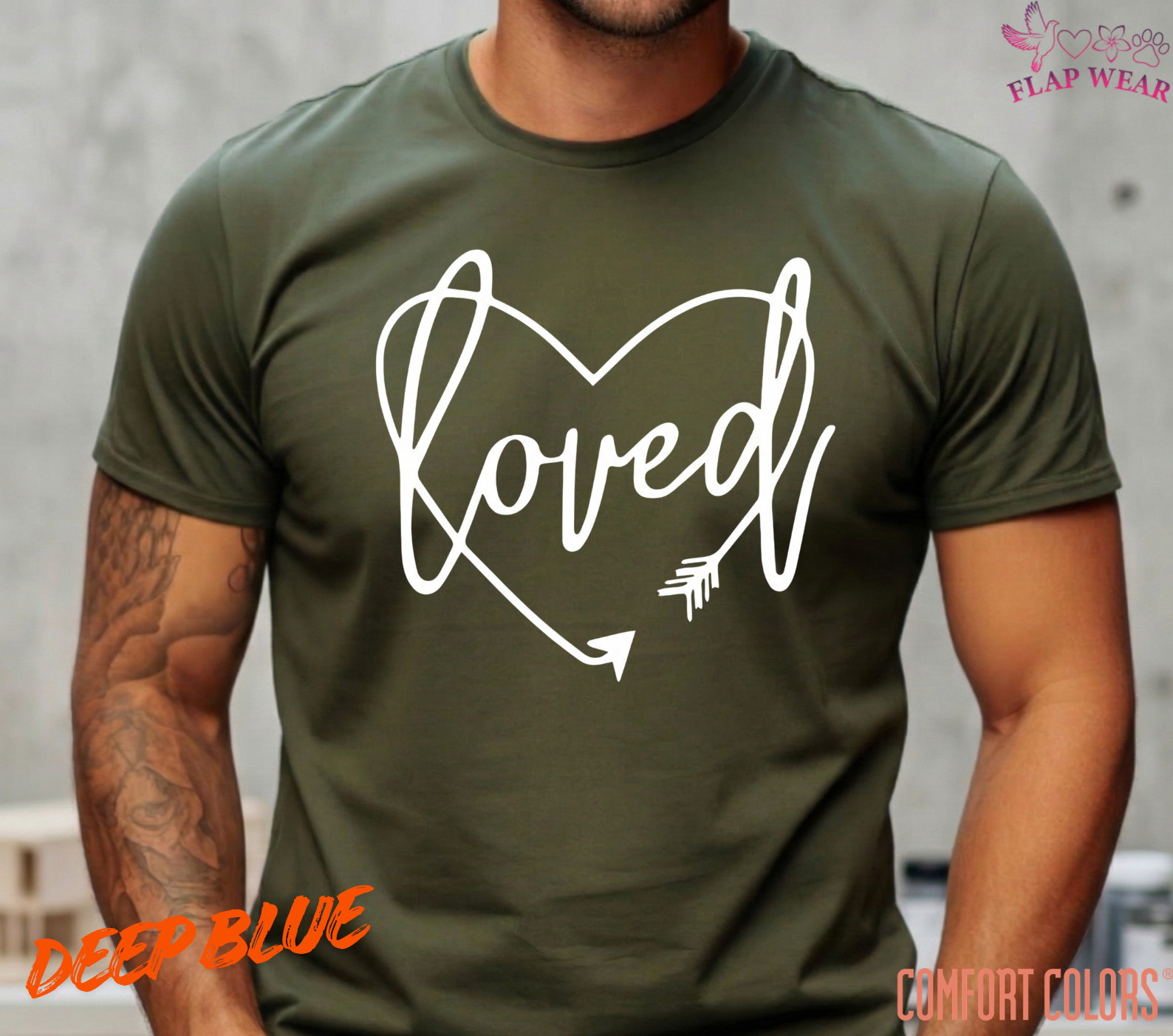 Unisex Loved Cursive Heart T shirt Men T shirt Women valanity Romantic gallery