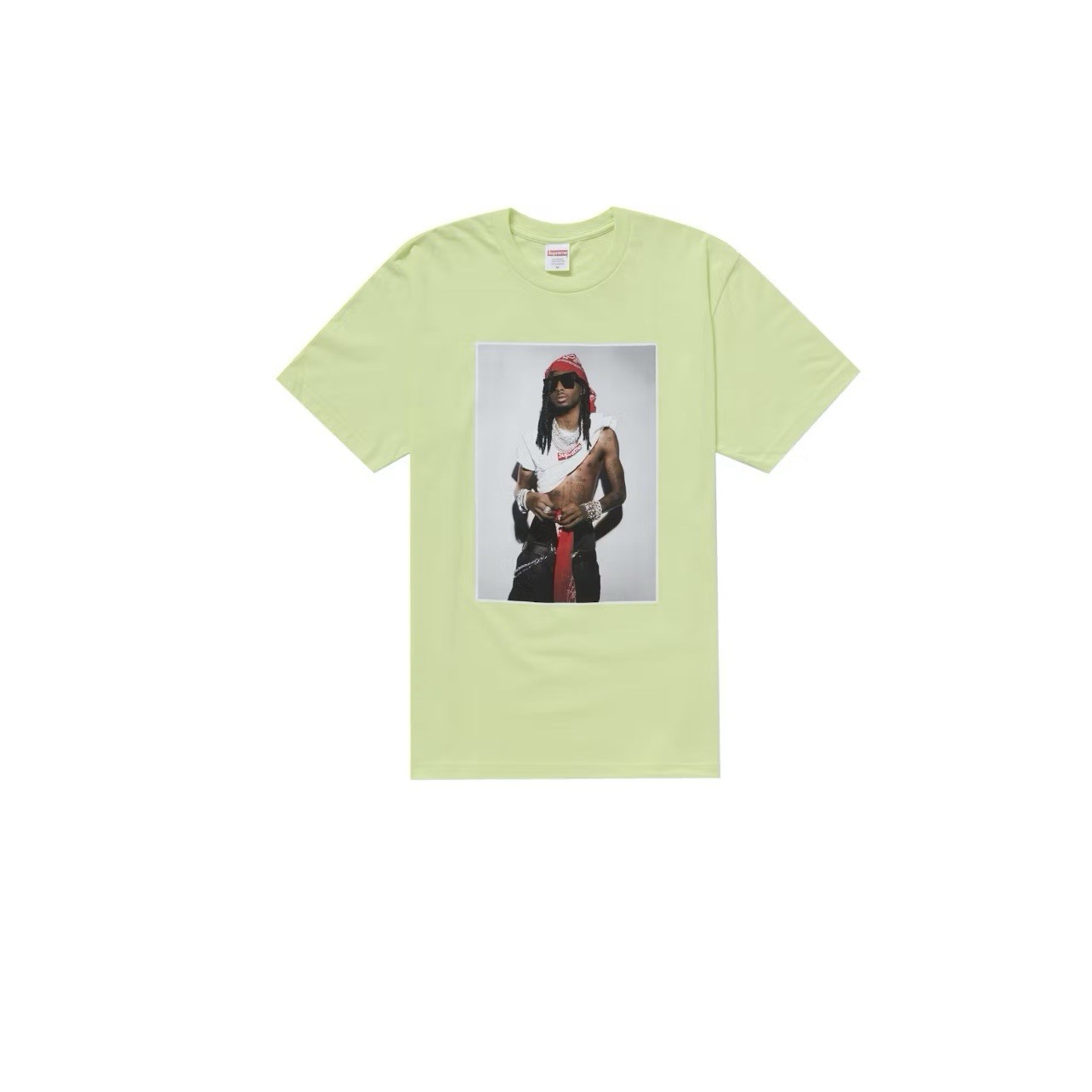In-Hand Supreme Playboi Carti Photo Tee Bright Yellow Lime Size: XXL gallery