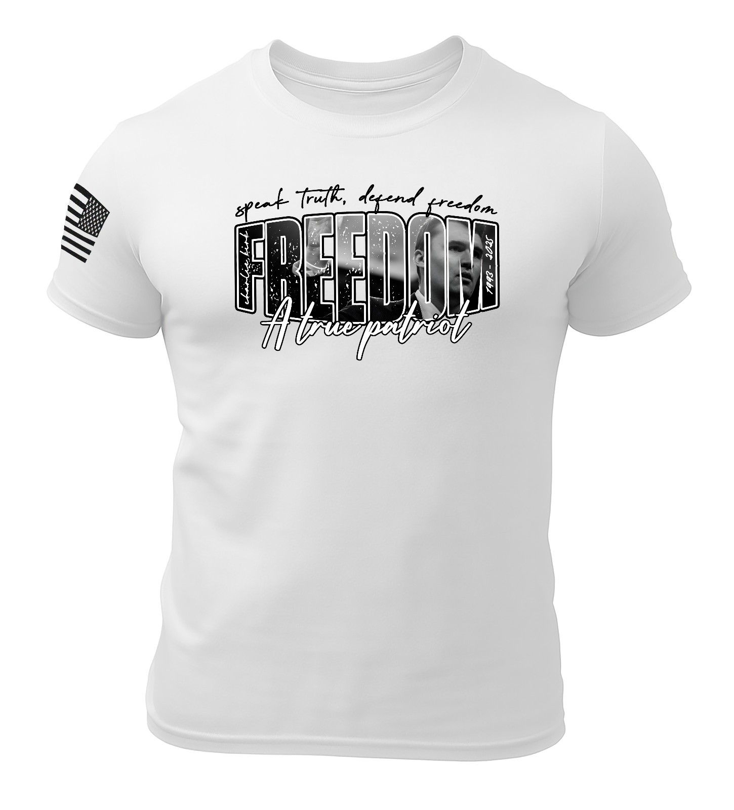 Freedom Charlie Kirk Memorial Shirt 100% Cotton gallery