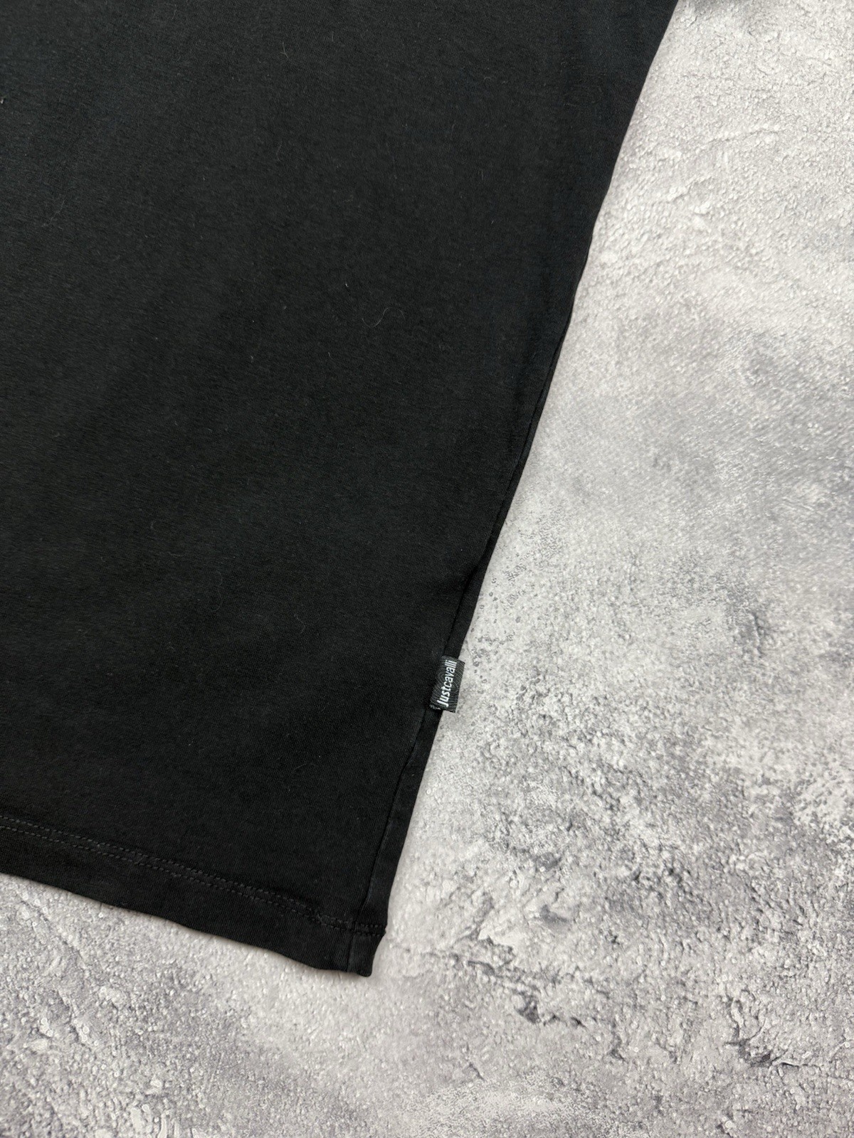 Just Cavalli Snake Big Logo Black T-Shirt Men’s Y2K Luxury Designer Size XL Hype gallery