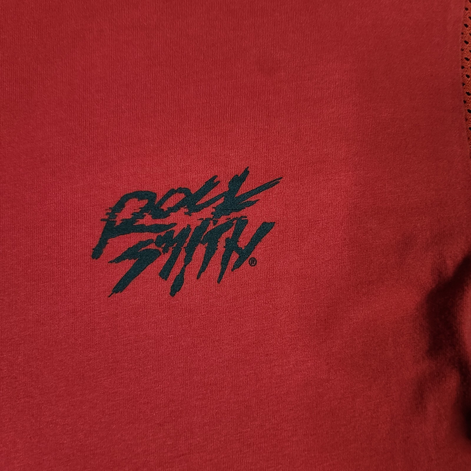 Vintage Rocksmith T-shirt Large Red Streetwear Mesh Kangaroo Pocket Made In USA gallery