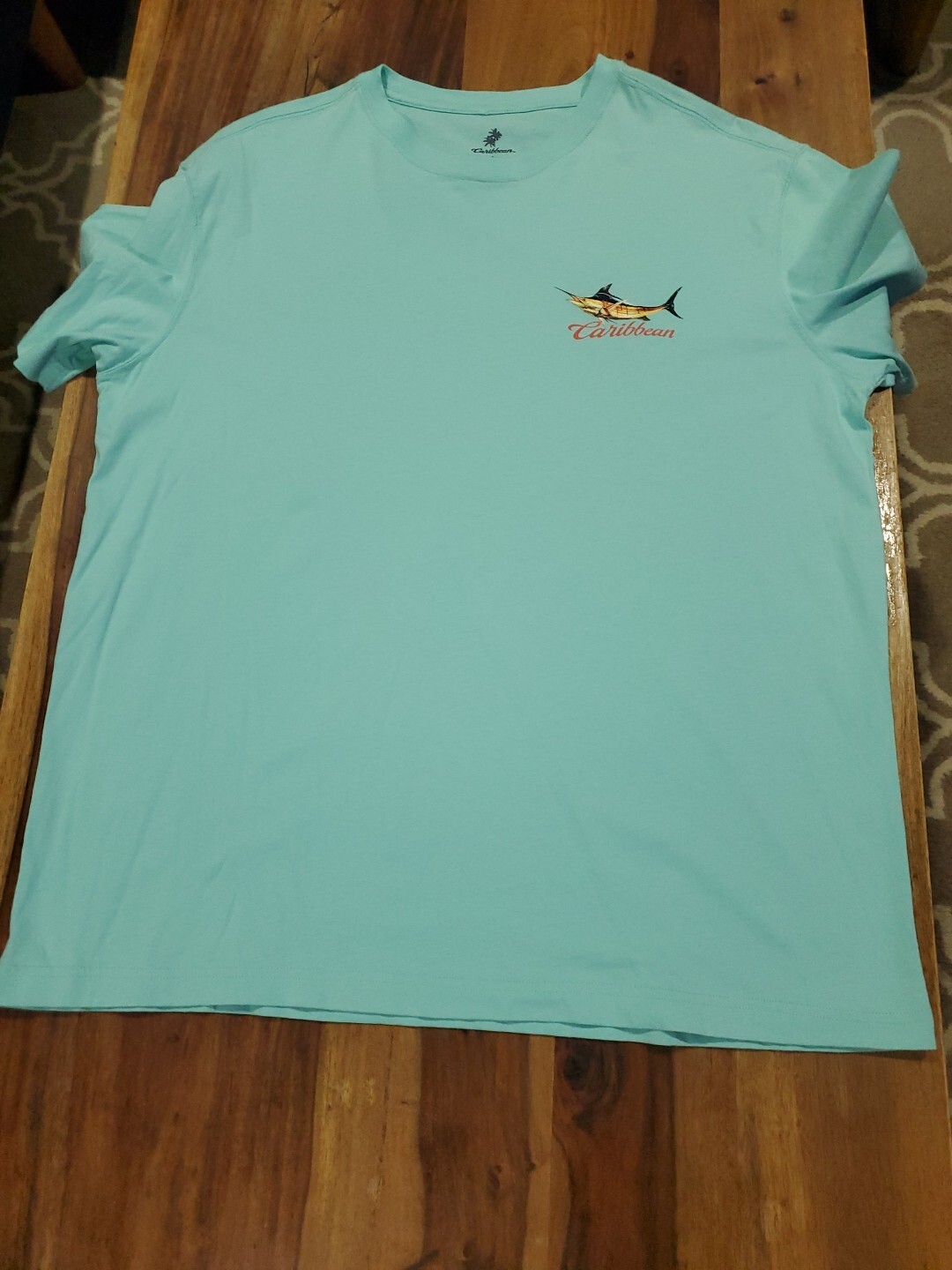 Caribbean 🌴 Graphic T Shirt Men's L "Hooked On Paradise " Marlin Tuna gallery