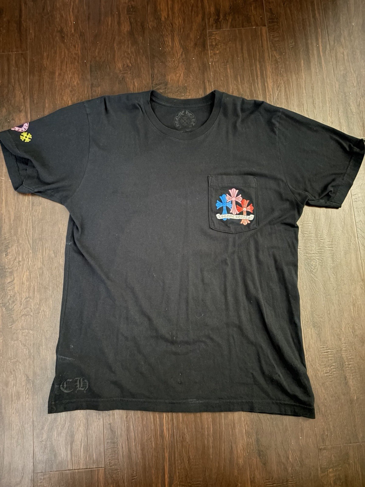 100% Authentic Chrome Hearts Multi Color Cross T-shirt gallery