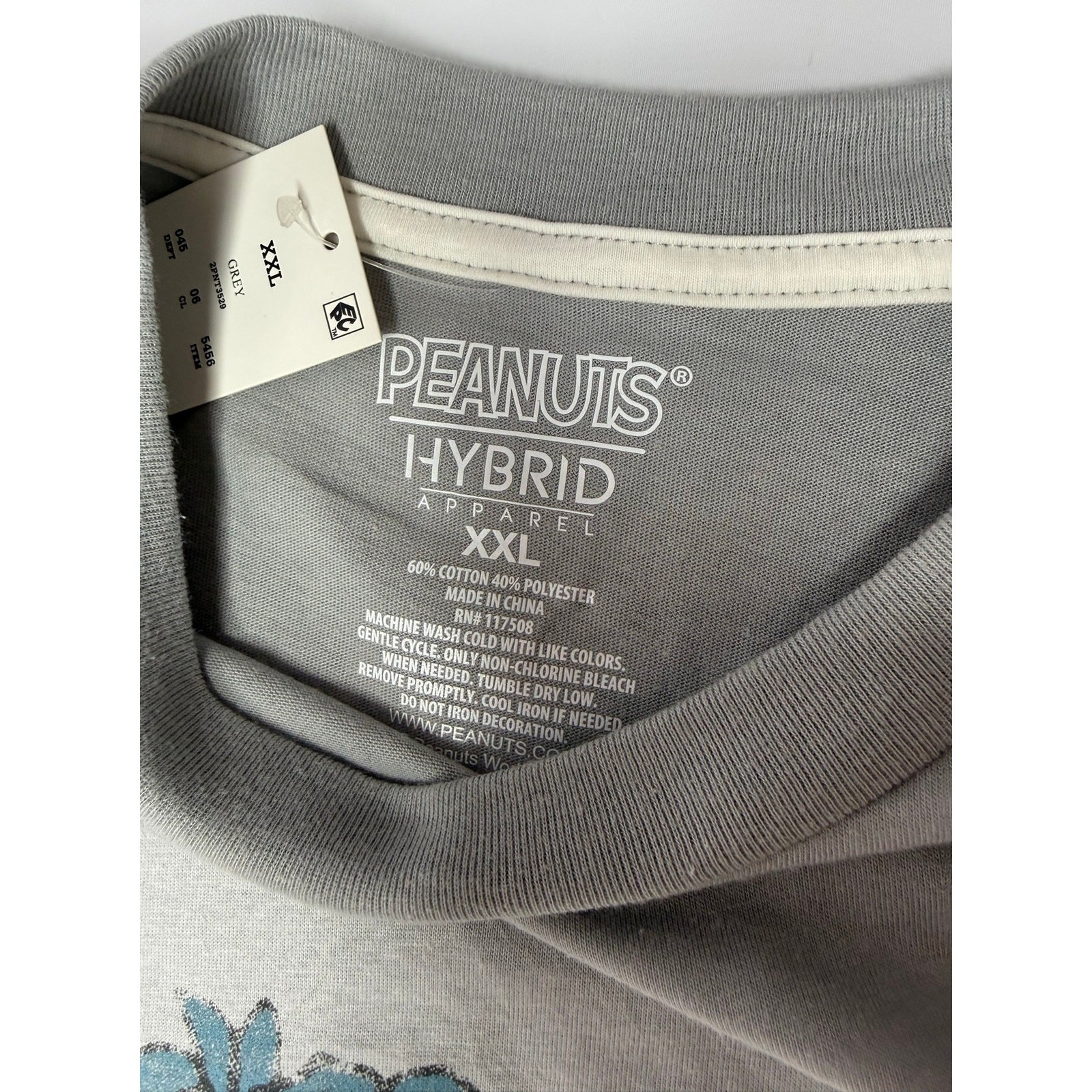 Men's Peanuts Snoopy Ski Ya Later Short Sleeve Graphic T-Shirt - Gray XXL NWT gallery