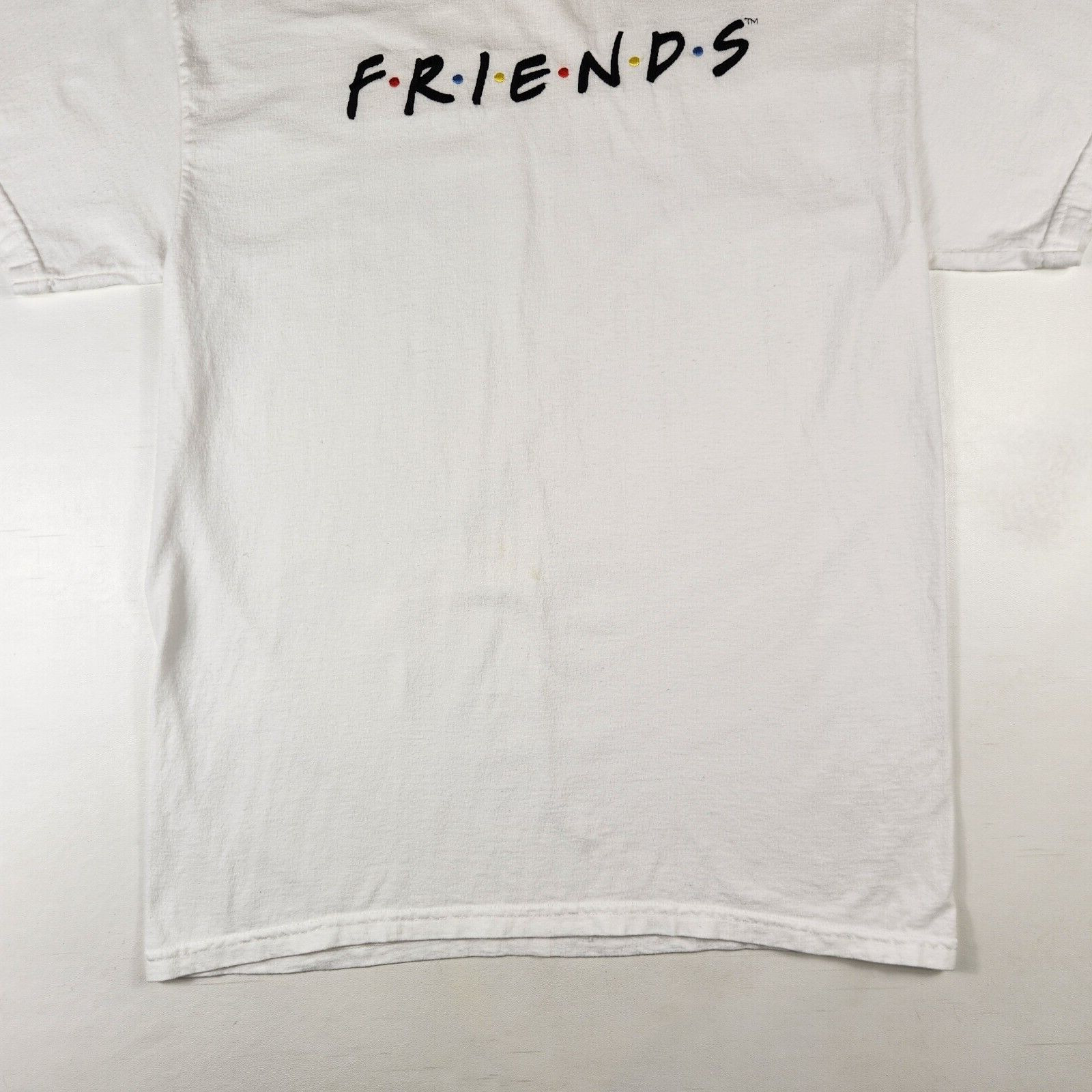 VTG NBC Experience Store Friends T-Shirt Embroidered Spellout Adult Medium White gallery