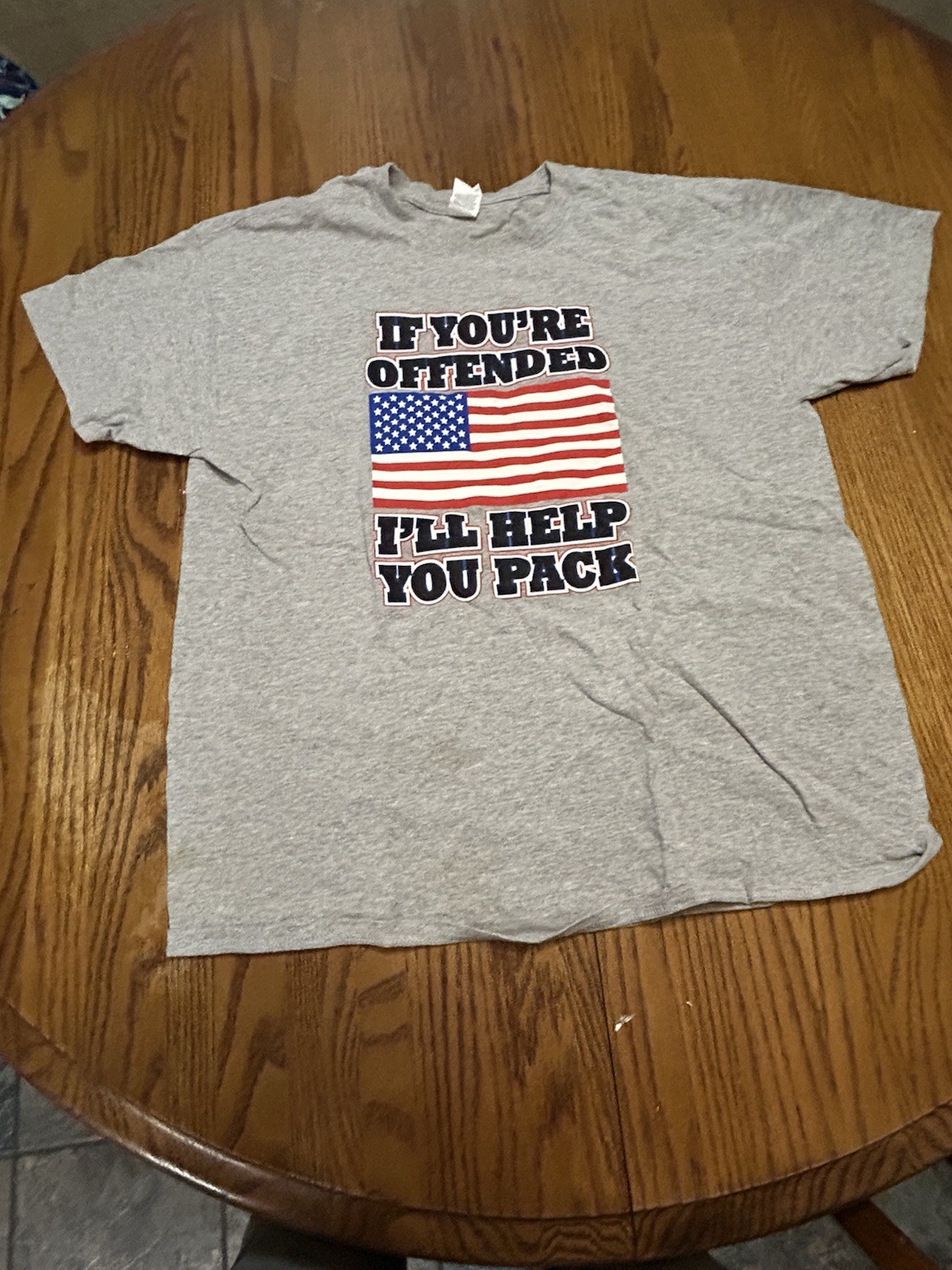 Gildan Novelty  Large T Shirt. If You’re Offended I’ll Help You Pack
