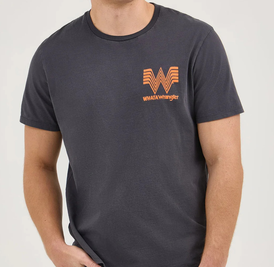 Wrangler® x Whataburger® Men’s Ingredient T-Shirt Deep Indigo Blue Size M NWT