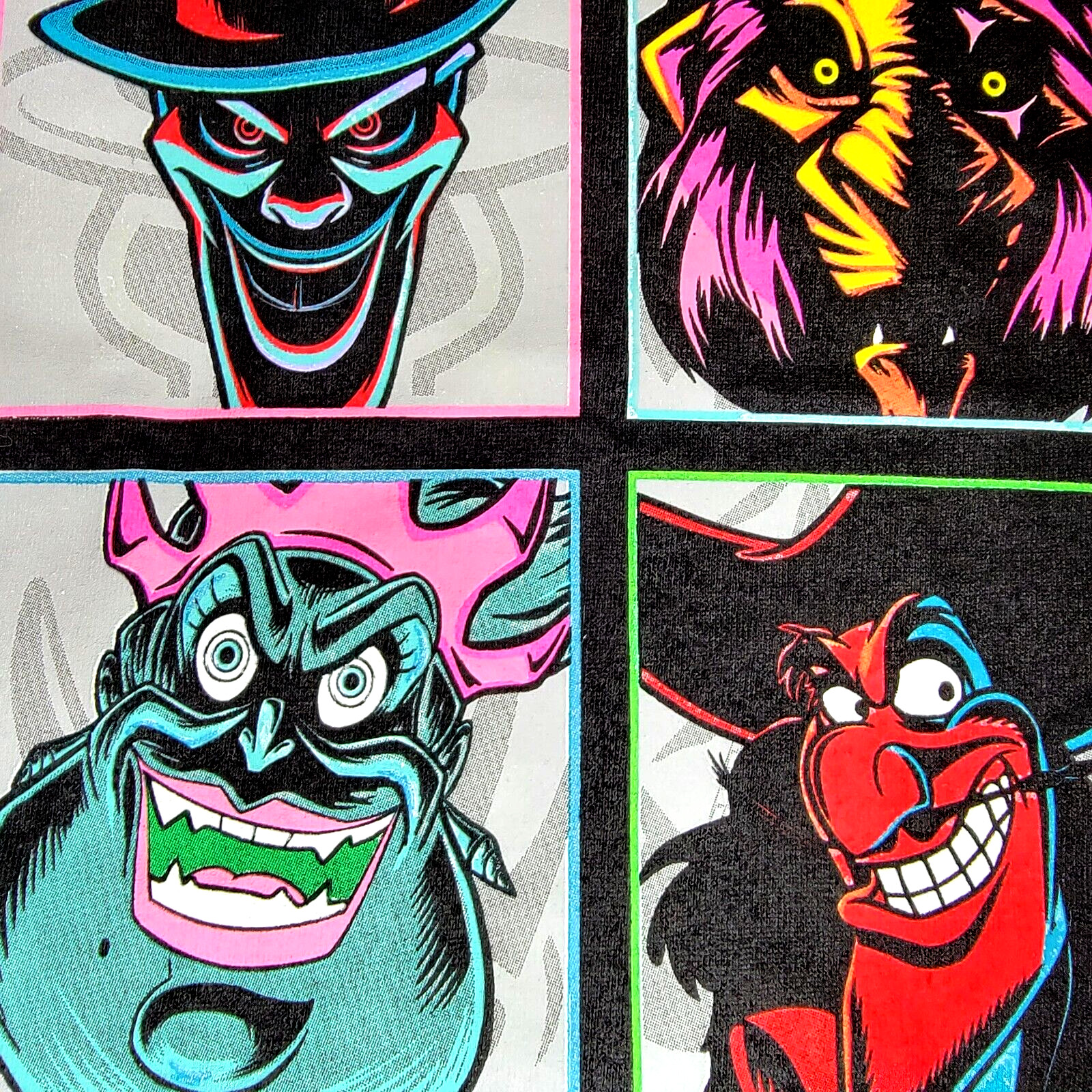 Disney Villains Shirt Mens Extra Large XL Black Animation Casual Retro Logo NWT