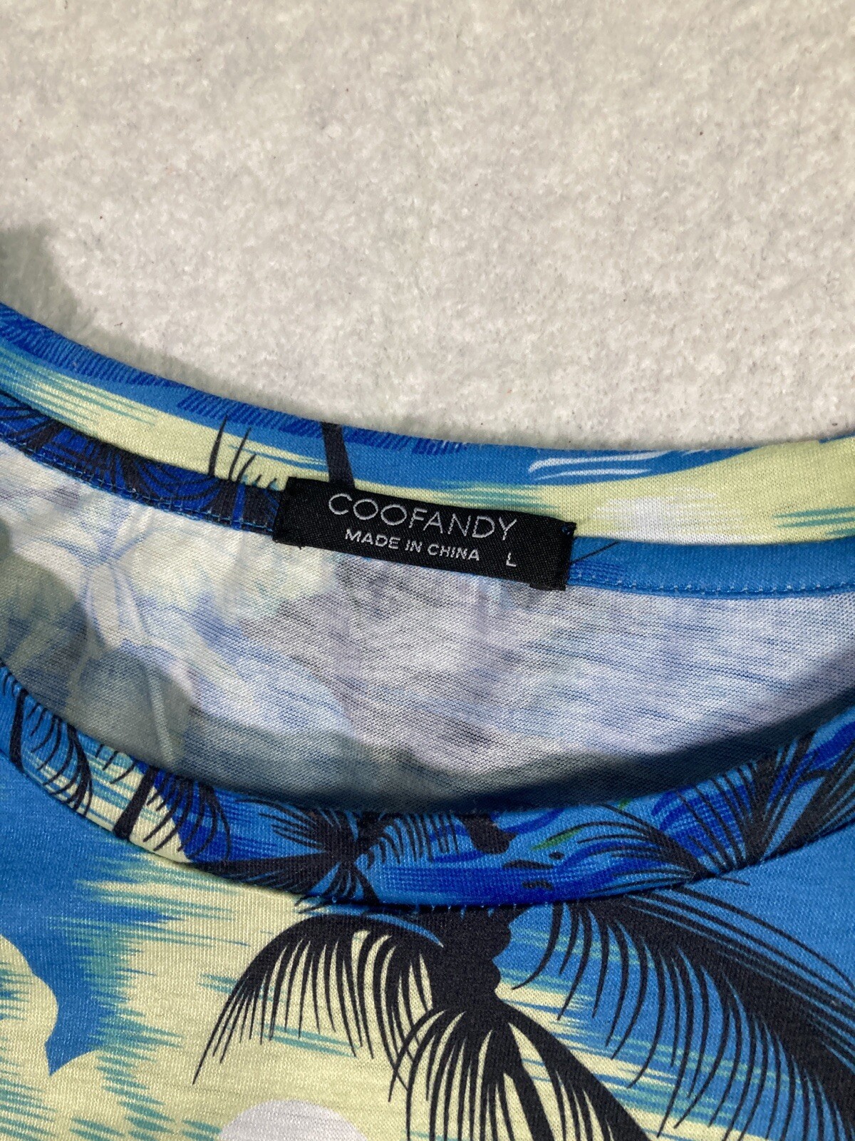 Coofandy Hawaiian Style Print outdoor beach surf tropical T shirt sz XL gallery
