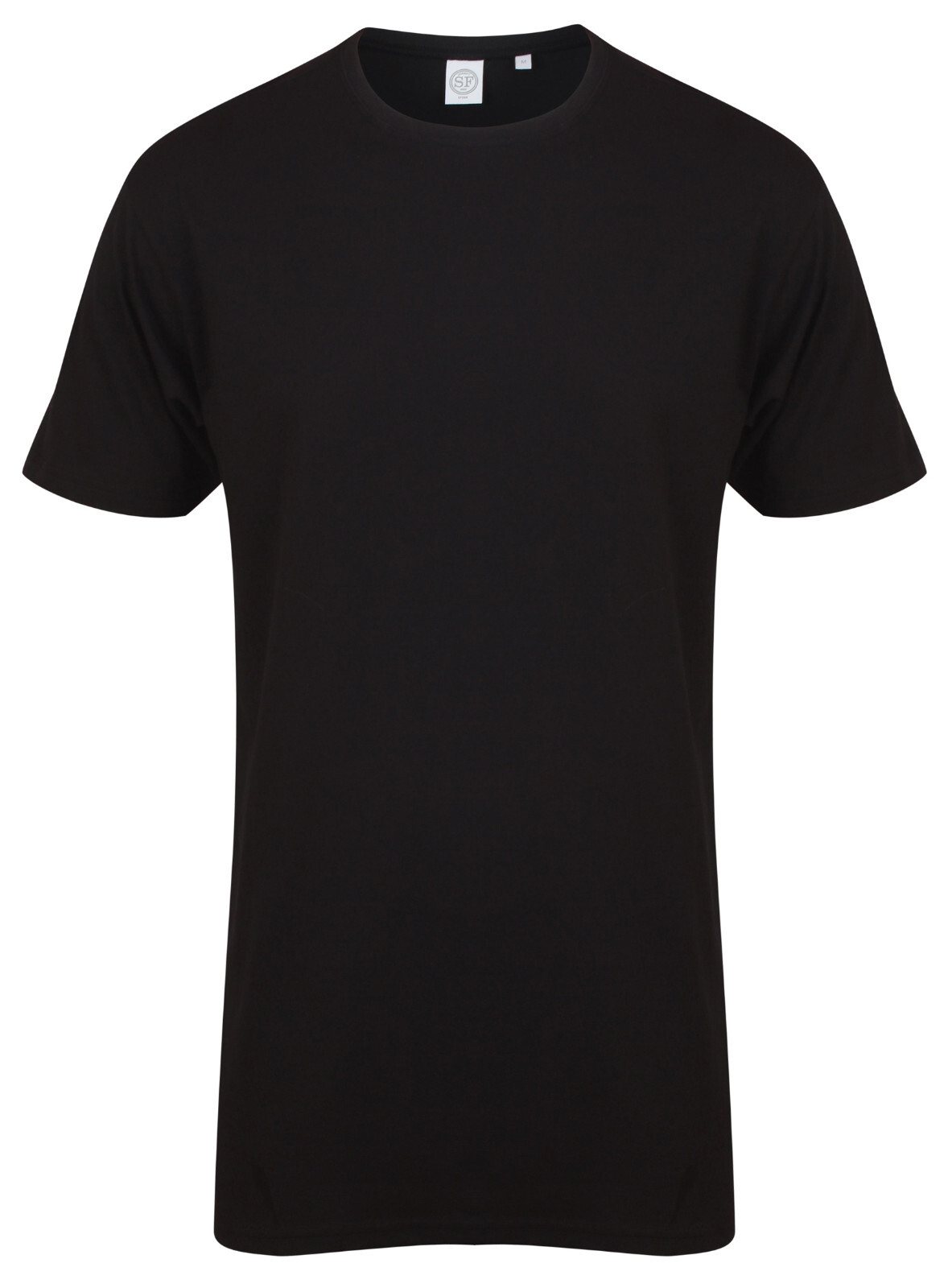 Skinni Fit Mens Mans BLACK or WHITE Extra Long Length Cotton Tee T-Shirt