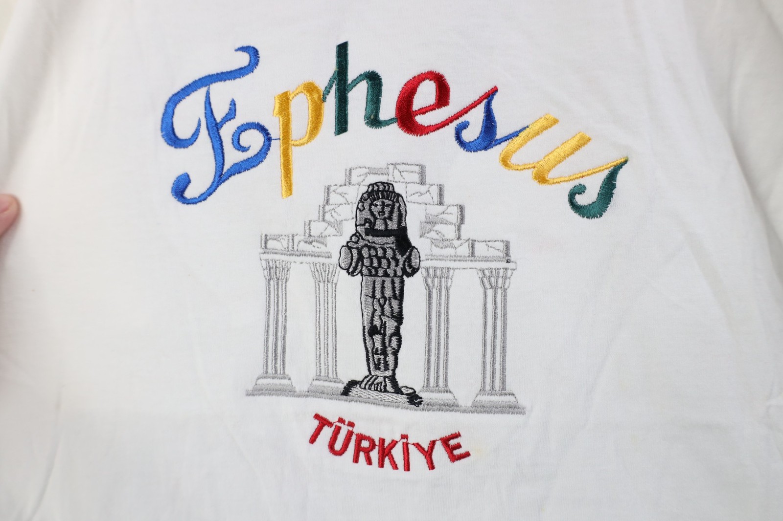 Vintage 90s Streetwear Mens Large Ephesus Turkey Turkiye Short Sleeve T-Shirt gallery