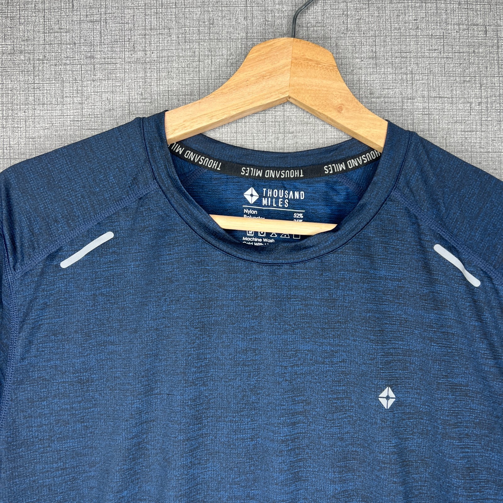 Thousand Mile T Shirt Men's S Blue Nylon Blend Short Sleeve Athletic Activewear gallery