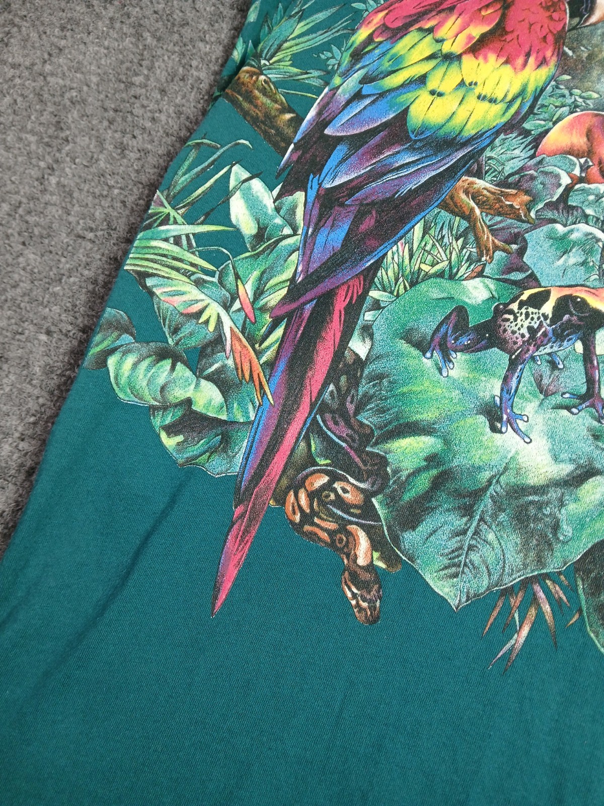 Rain Forest Cafe All Over Print Nature T Shirt Mens Size XXL Single Stitch 90s gallery