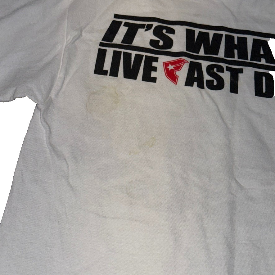 Famous Stars & Straps Federation Tee Mens M Double Sided Live Fast Die Fun gallery