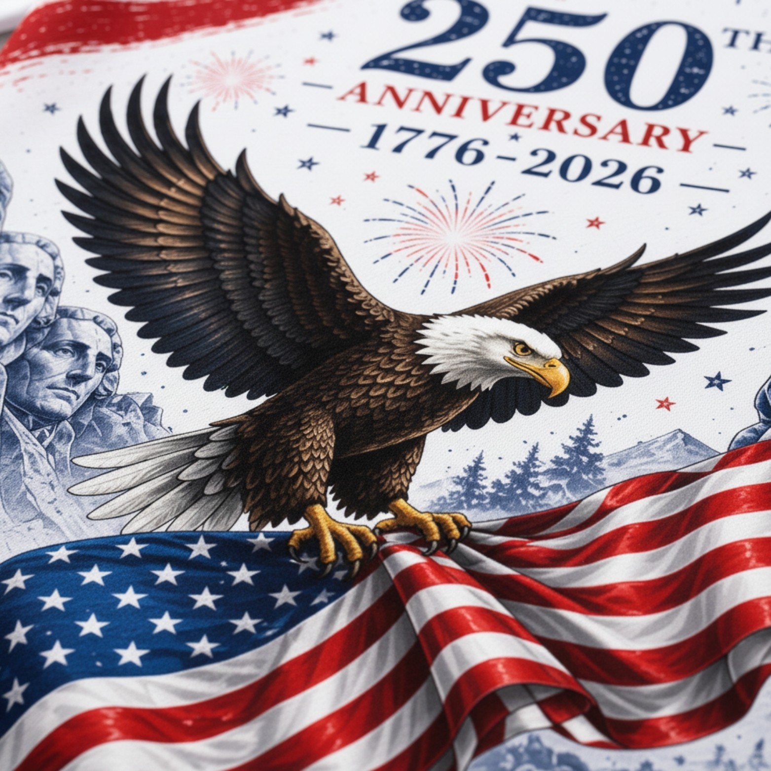 USA 250th Anniversary Golf Polo Shirt 1776-2026 American Flag Patriotic (S-5XL) gallery