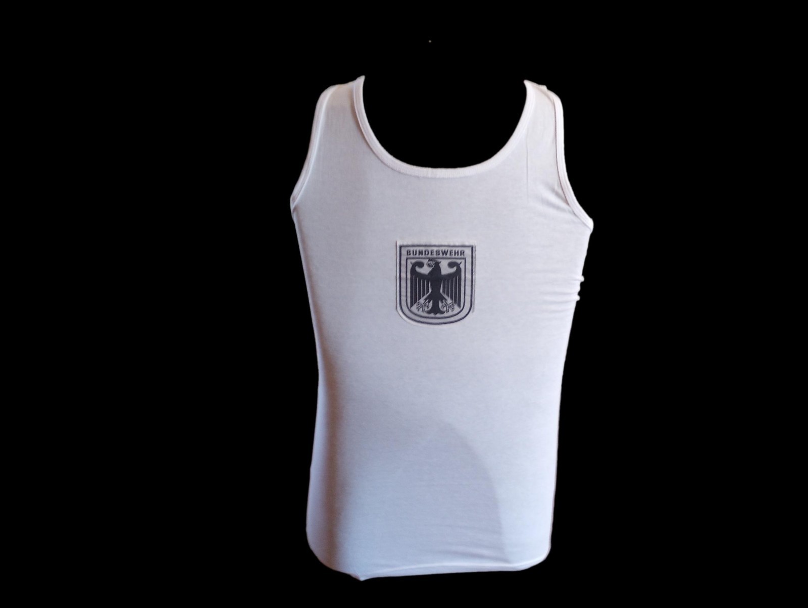 GERMAN MILITARY TANK TOP SHIRT BUNDESWEHR WHITE COTTON PHYSICAL TRAINING P.T.U gallery