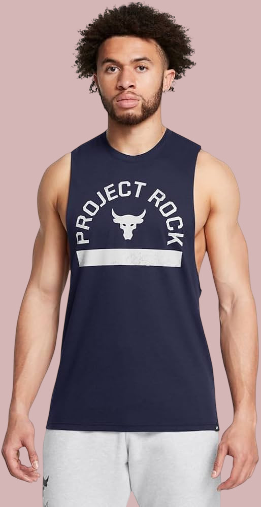 Under Armour Project Rock Payoff Tank Top Sleeveless Men Sz LT / 3XLT / 4XLT New gallery