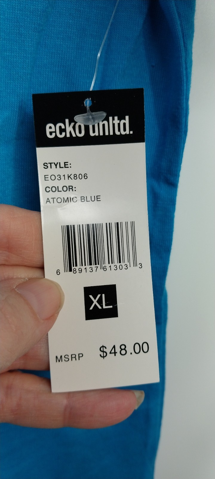 NWT ECKOUNLTD LOGO T- SHIRT ATOMIC BLUE CAMO EO31K806 XL gallery