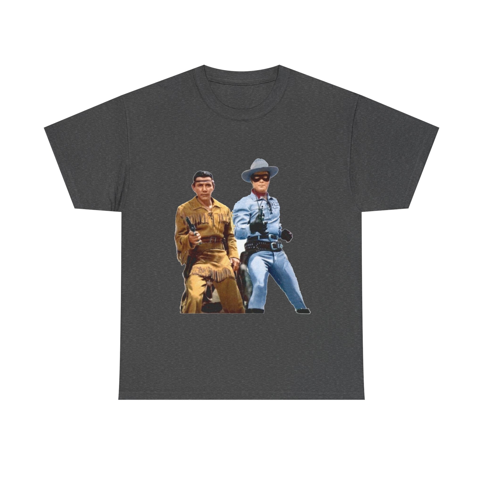 Lone Ranger and Tonto Unisex Heavy Cotton Shirt, Gun Rights