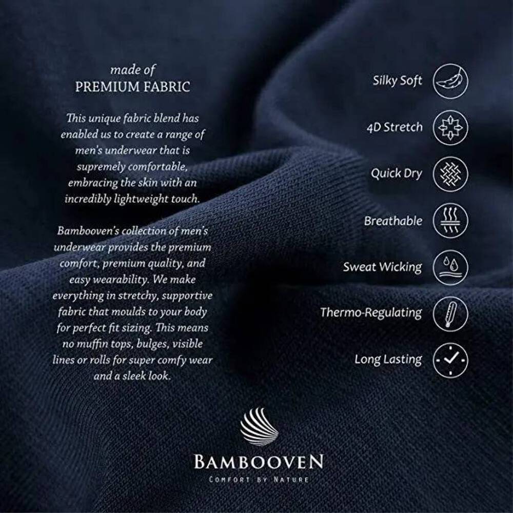 Bambooven Men’s Crew-Neck T-Shirt – Classic O-Neck (3 Pack) gallery