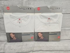 Hanes Classics Original Fit Crew Perfect-T Size Medium Mens White Deadstock