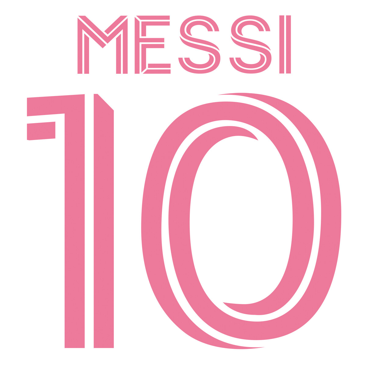 MESSI 10 SELF IRON ON 9.5*10" HEAT TRANSFER PERSONALIZE For T shirt LOT 4-24pcs gallery