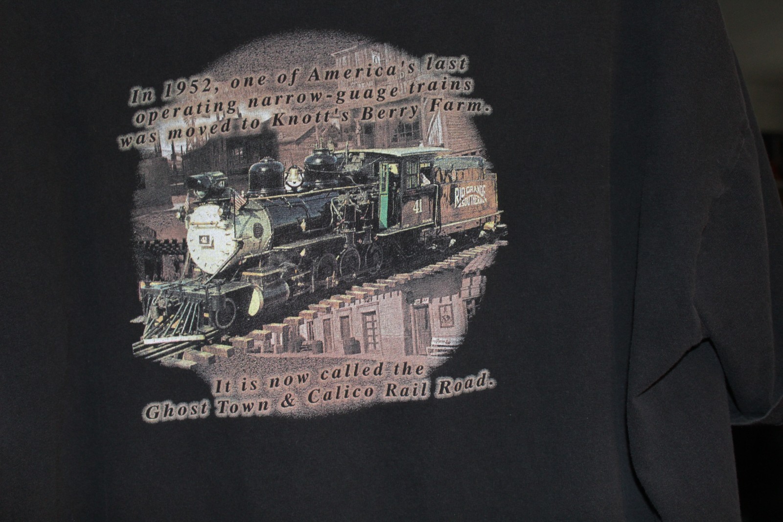 Knotts berry farm 50th anniversary of ghost town and calico railroad shirt RARE gallery