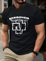 Rammstein Merch Core Men’s Heavyweight 100% Cotton T-Shirt – 180gsm Industrial C