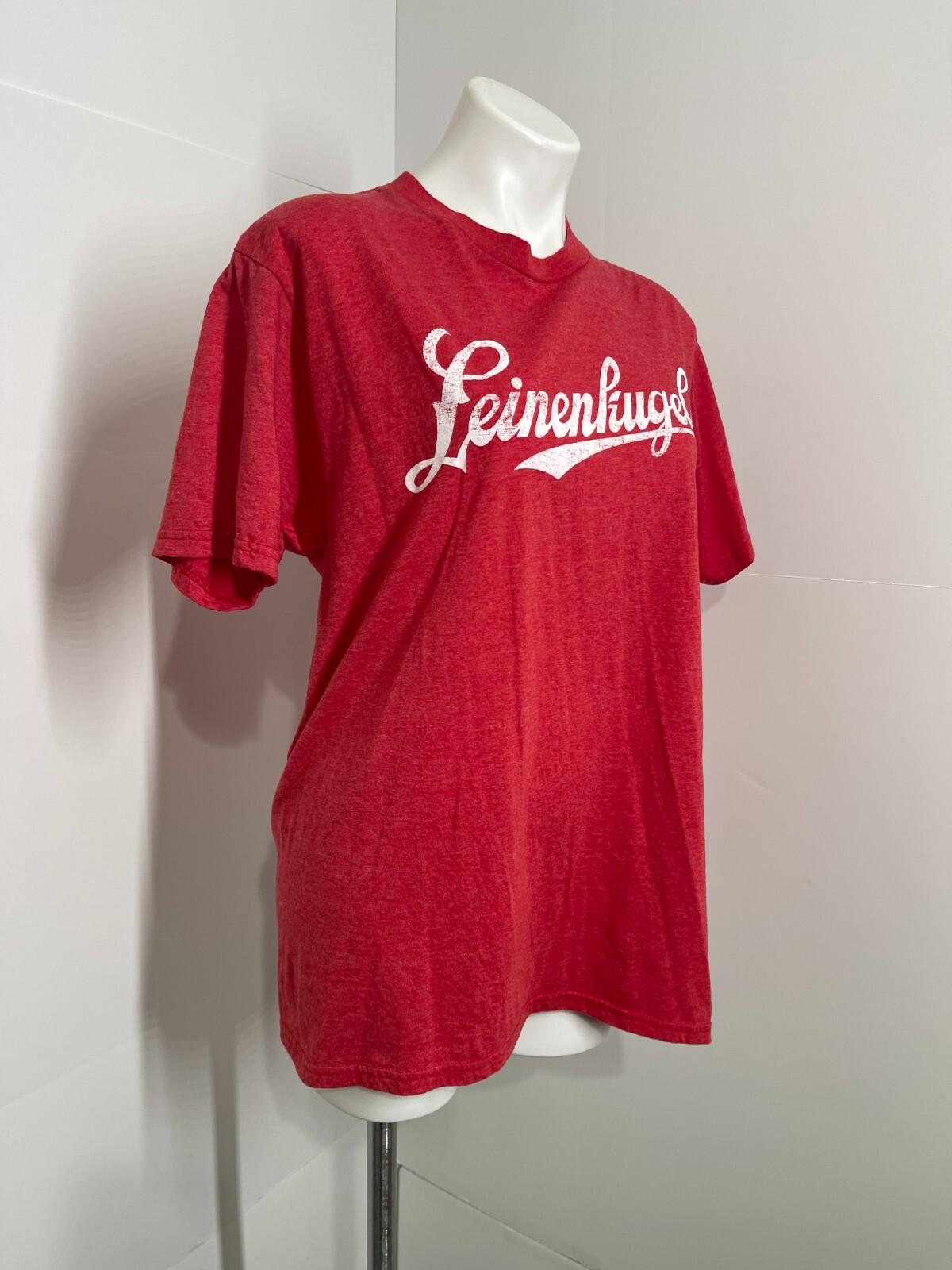 Leinenkugels Beer Classic Retro Logo Men's Vintage Red Modern T-Shirt Size Large gallery