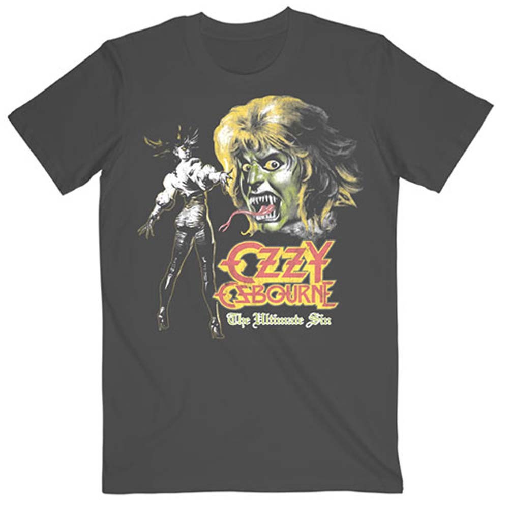 Men’s Ozzy Osbourne Ultimate Remix (Back Print) Slim Fit T-shirt X-Large