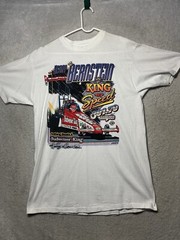 Vintage 1990s Kenny Bernstein Budweiser King Of Speed Racing 301 MPH Shirt XL