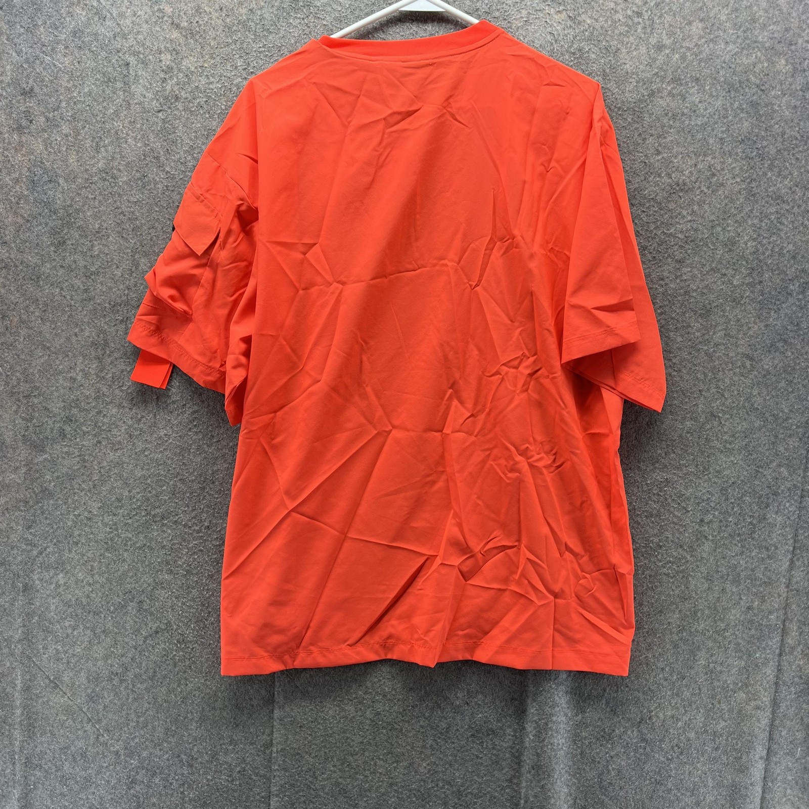 Adidas Shirt Mens Medium Solar Red 1/4 Zip Windbreaker Parley IC3732 Jersey Neon gallery