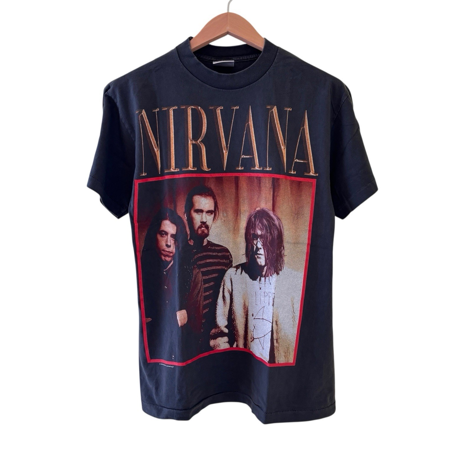 1998 Nirvana Kurt Cobain Flipper Concert Shirt Vintage Rare REPRINT Size Large gallery