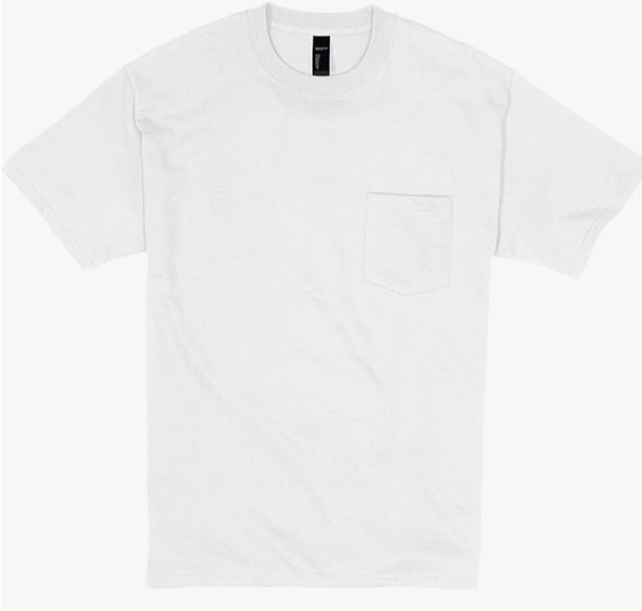 Hanes USA Men’s Beefy-T Plain Cotton Heavyweight Tee T-Shirt White 3XL NEW gallery