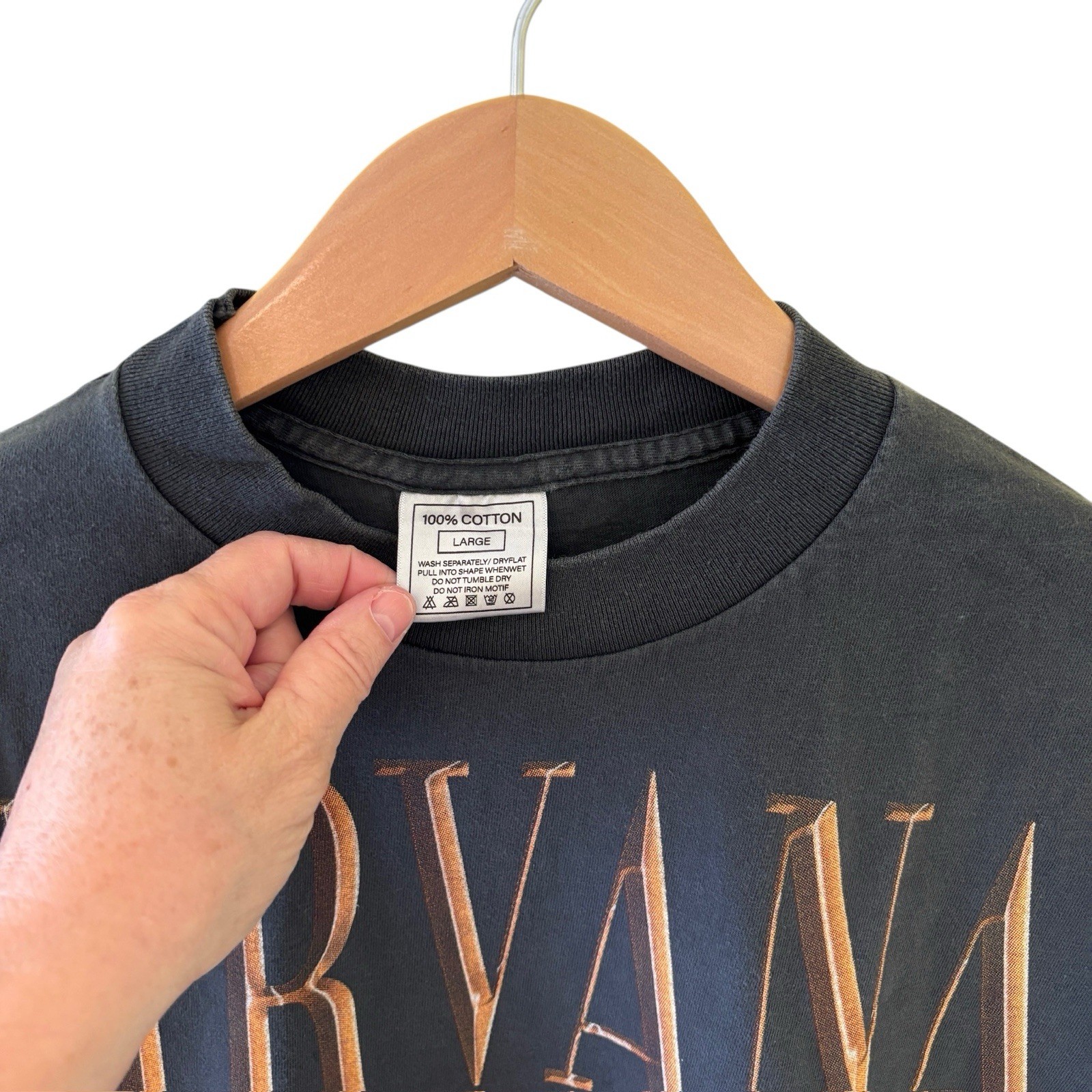 1998 Nirvana Kurt Cobain Flipper Concert Shirt Vintage Rare REPRINT Size Large gallery