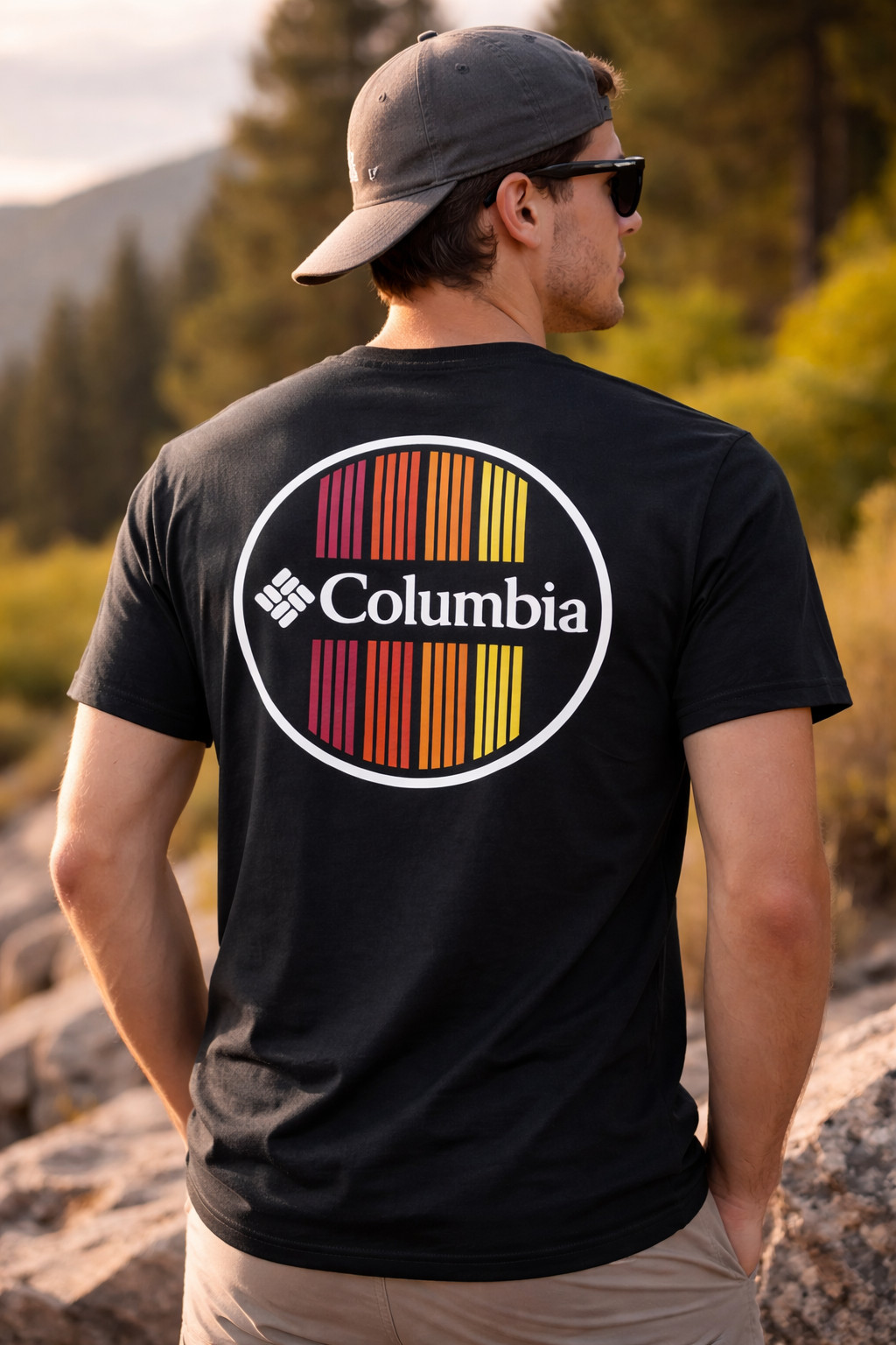 Columbia T-Shirt Black Medium Comfort Fit Outdoors, Camping RN117508 gallery