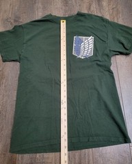 Attack on Titan Survey Corps Insignia Logo Double Sided Tshirt Size Medium M